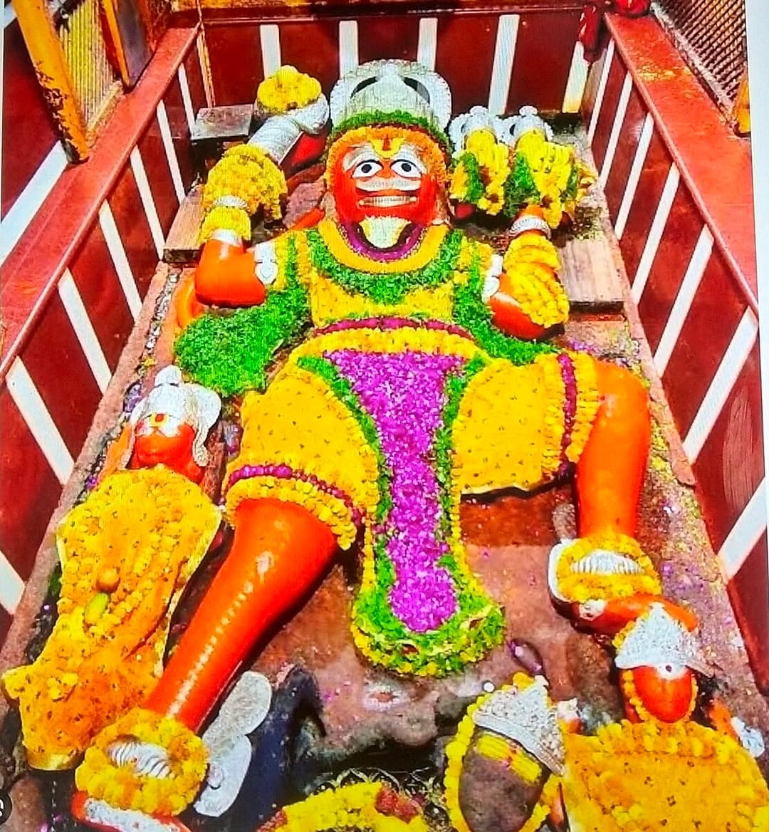 Seek Blessings at the Reclining Hanuman Mandir Prayagraj